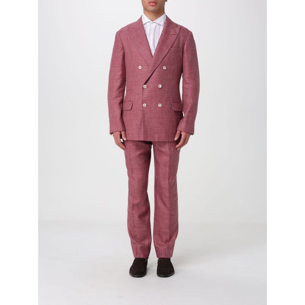 Brunello Cucinelli Suit Men Coral